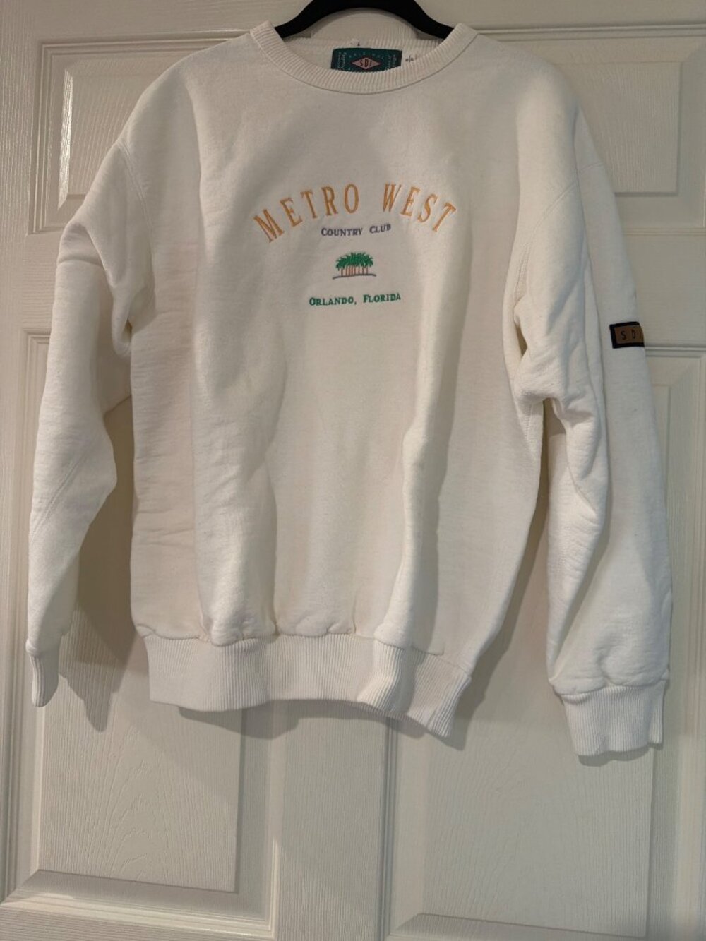 Metro West Country Club Orlando Florida White Cotton Sweatshirt S/P Canada